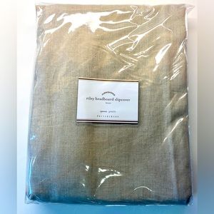 NWT Pottery Barn Riley headboard slipcover size queen